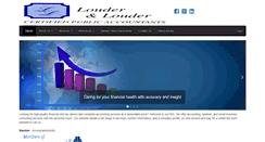 Desktop Screenshot of loudercpa.com